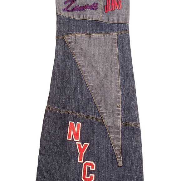 Vintage Zanadi 83 Patch Jeans NYC Dark Wash Size‎ 9 - Picture 10 of 11